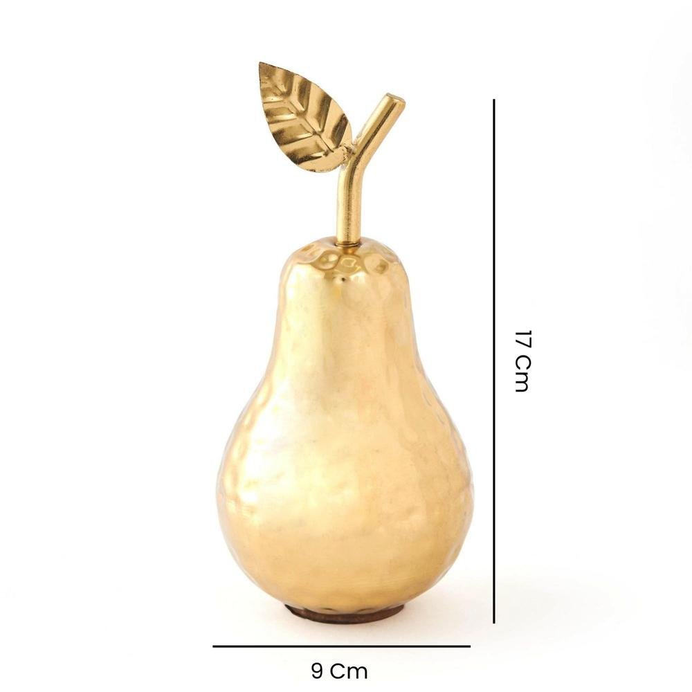  KPM Dekoratif Fruit Armut Biblo - Sarı - 17x9 cm