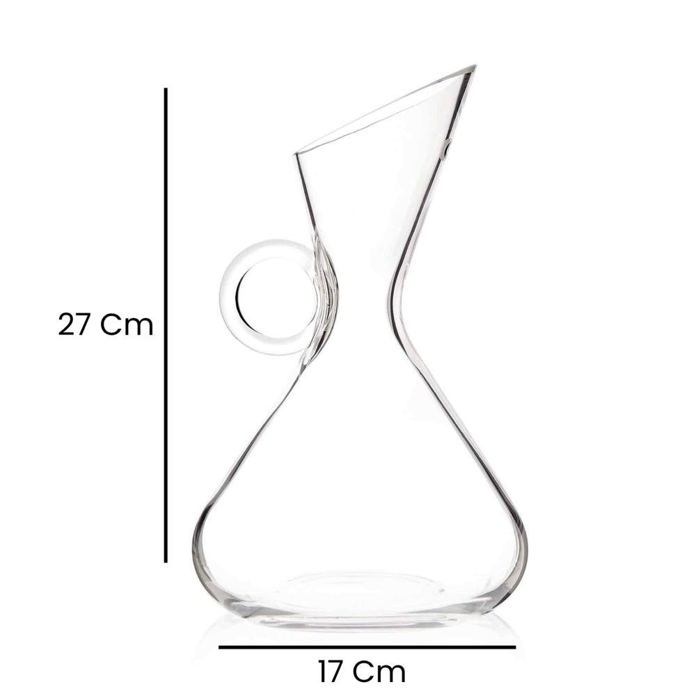  Alegre Glass Halka Kulplu Sürahi - 17x27 cm