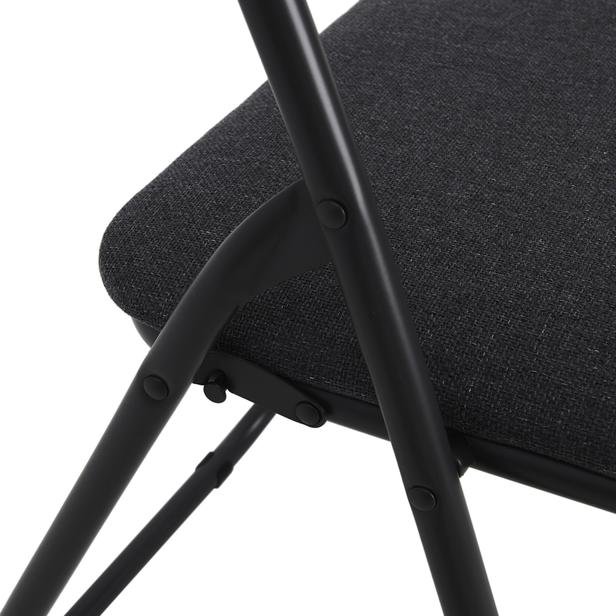  KPM Katlanır Minderli Metal Sandalye - Gri