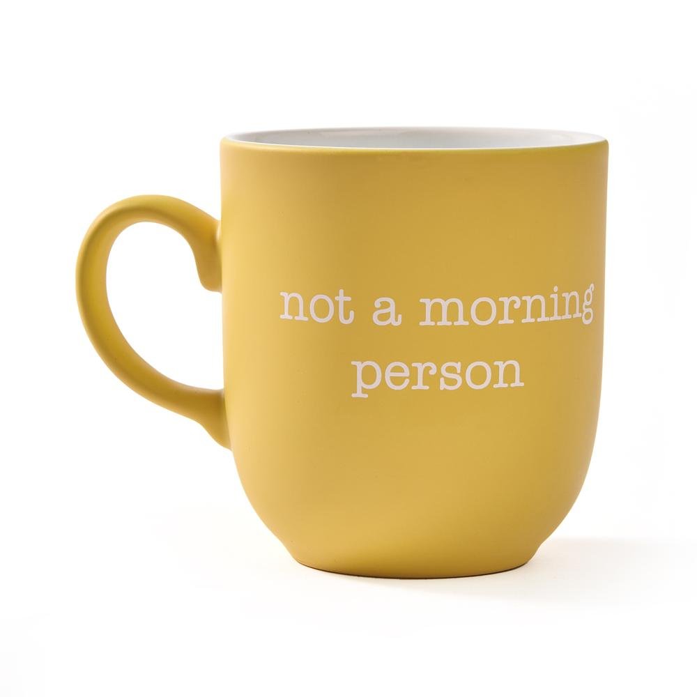  Rakle Not A Morning Person Kupa - Sarı - 365 ml