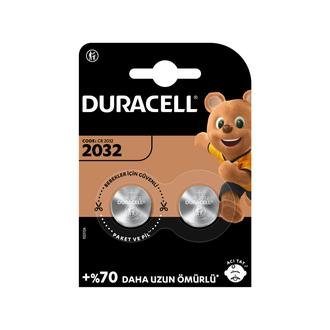 Duracell 2032 2'li Düğme Pil - 3 Volt