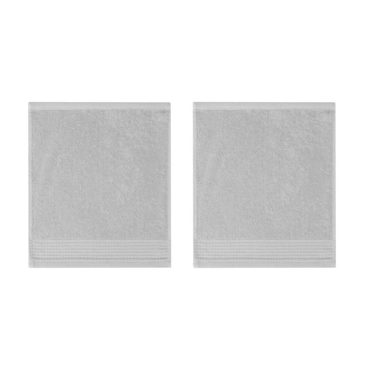  Nuvomon Vionel 2'li Havlu Seti - Gri - 30x30 cm
