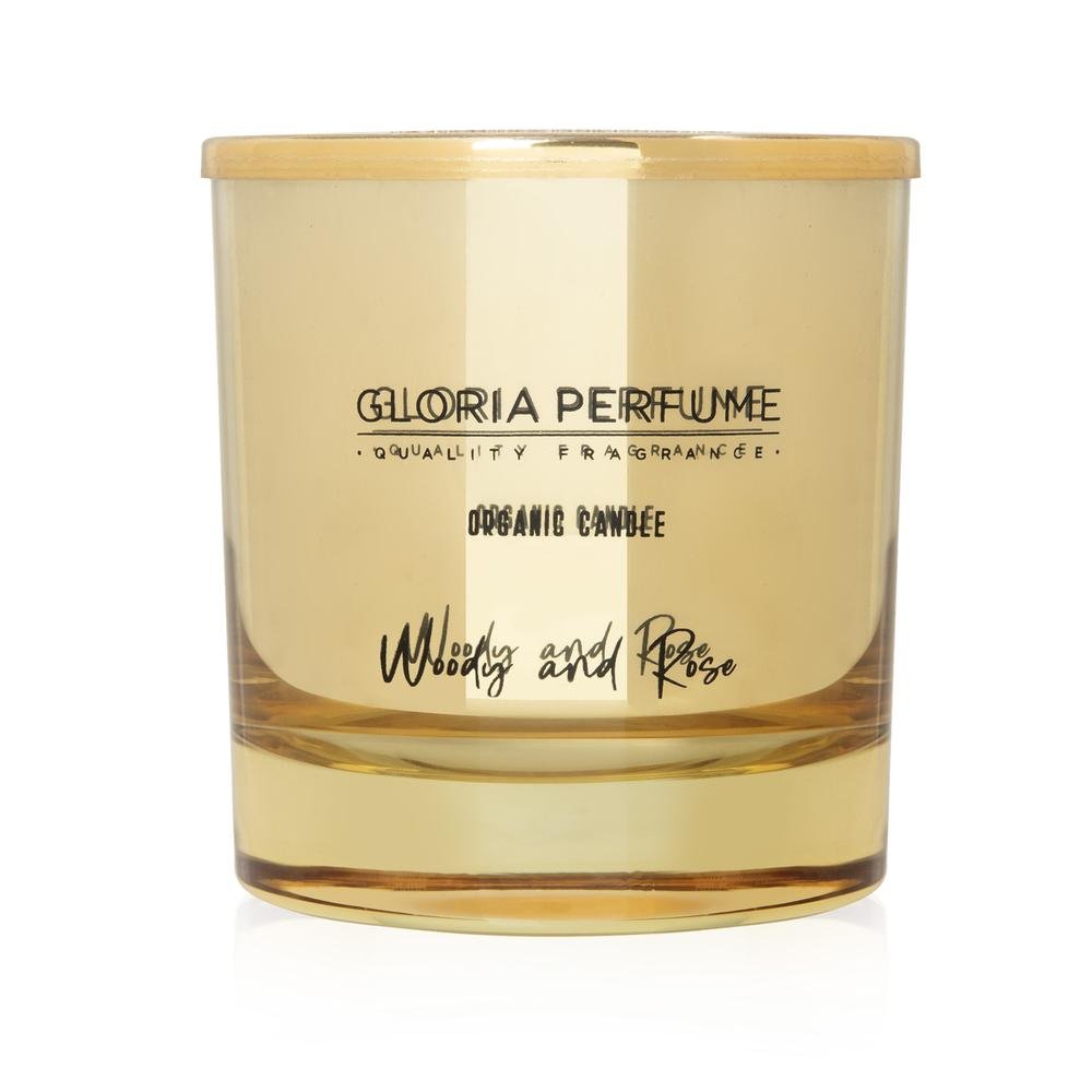  Gloria Perfume Woody and Rose Kokulu Mum - Altın - 220 gr