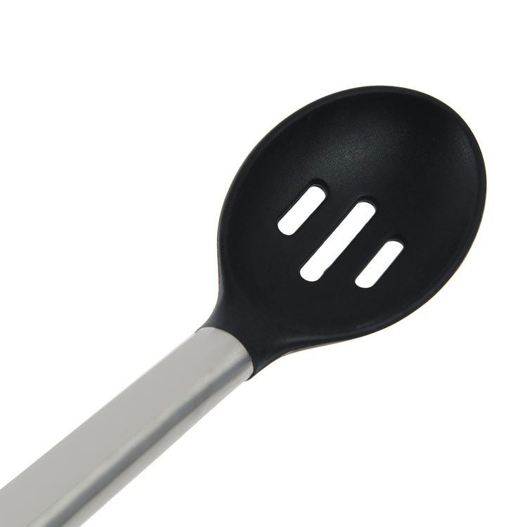  Perotti Delikli Servis Kaşığı - Siyah - 32 cm