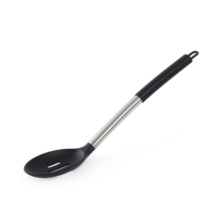  Perotti Delikli Servis Kaşığı - Siyah - 32 cm