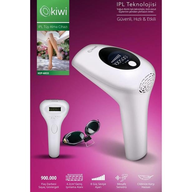  Kiwi Kep-6833 Pro Ipl / Lazer Epilasyon - Beyaz