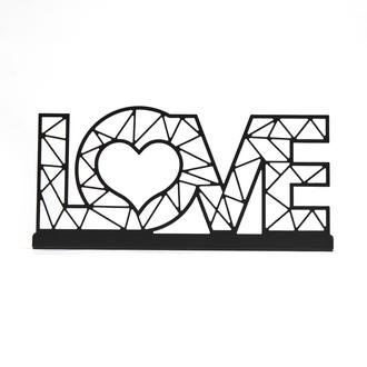 Evidea Deco Love 5'li Metal Mumluk - Siyah - 27,5x5x13,5 cm