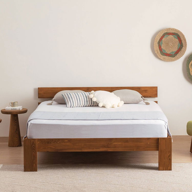  MSM Mobilya Berlin Ahşap Karyola - Ceviz - 100x200 cm