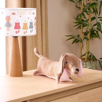 Evidea Soft Köpek Figürlü Yastık - Kahverengi - 38x15 cm
