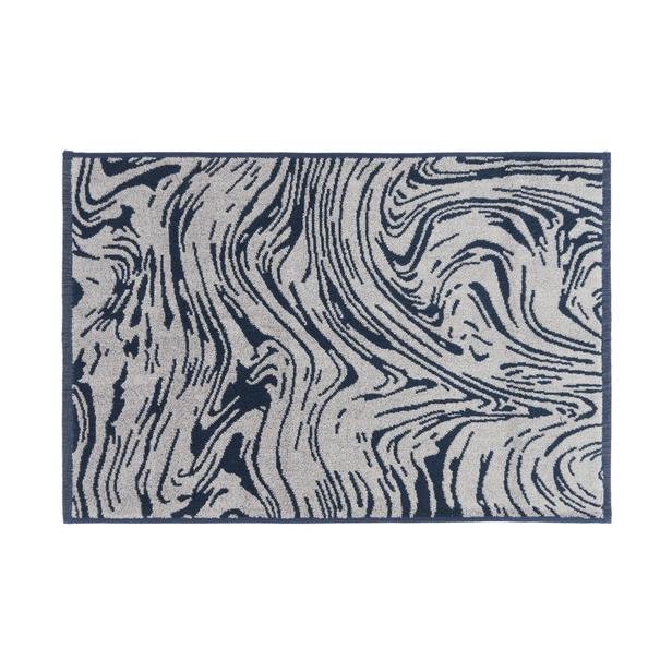  Evidea Soft Digital Blue Ayak Havlusu - Lacivert - 50x70 cm