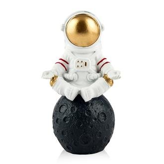 Evidea Deco Mini Peace Astronot Dekoratif Obje - Beyaz - 15x9x8 cm