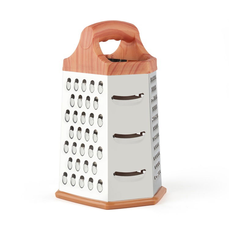  Perotti Grattugia Wood Metal Rende - Inox