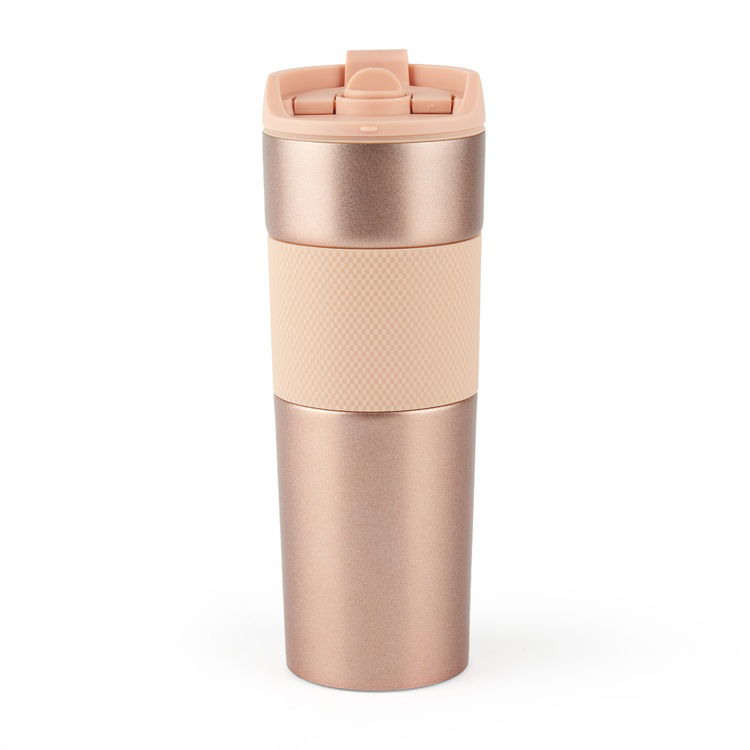  Tohana H2O French Press Termos Kupa - Rose - 450 ml