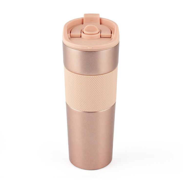  Tohana H2O French Press Termos Kupa - Rose - 450 ml