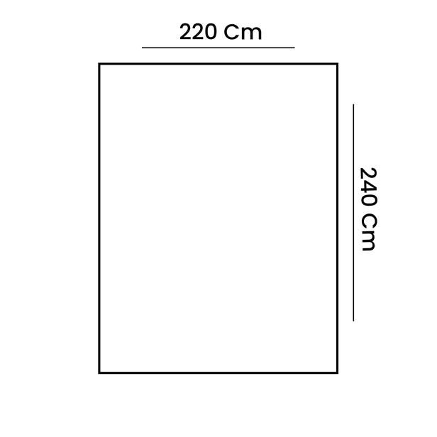  Buca Yün Bedacta Çift Kişilik Yatak Örtüsü - Yeşil - 220x240 cm