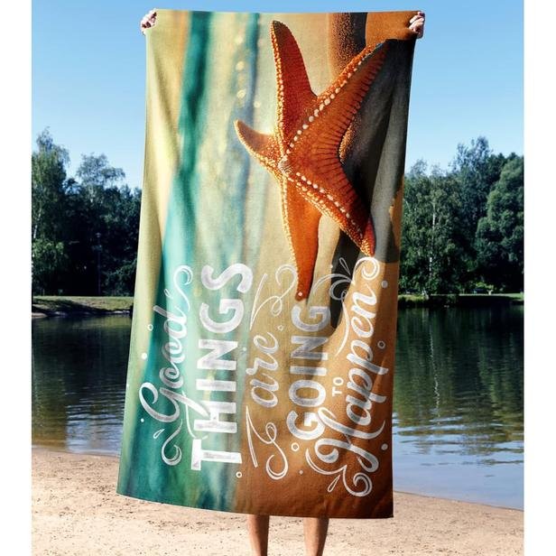  Essential Towel Good Things Microfiber Deniz Havlusu - Renkli - 90x150 cm