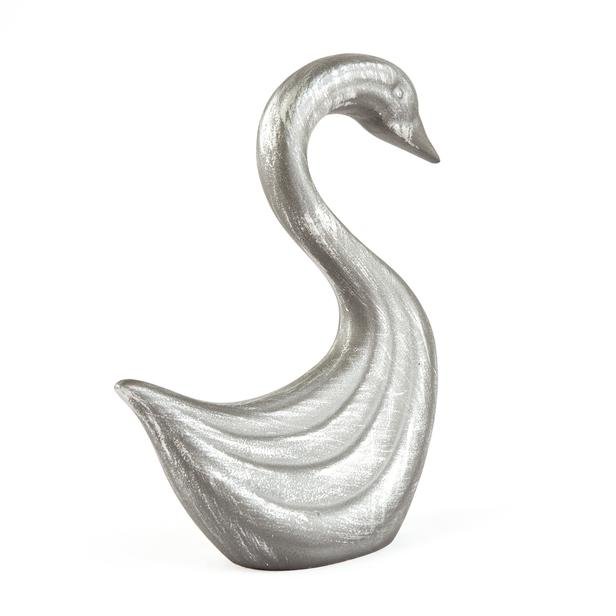  Evidea Deco White Swan 2'li Dekoratif Biblo - Beyaz