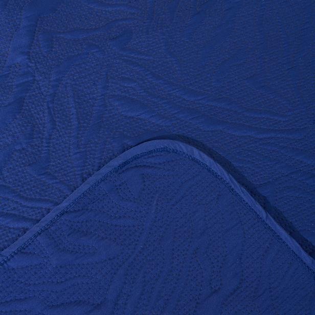  Evidea Soft Retro Çift Kişilik Yatak Örtüsü - Lacivert - 180x230 cm