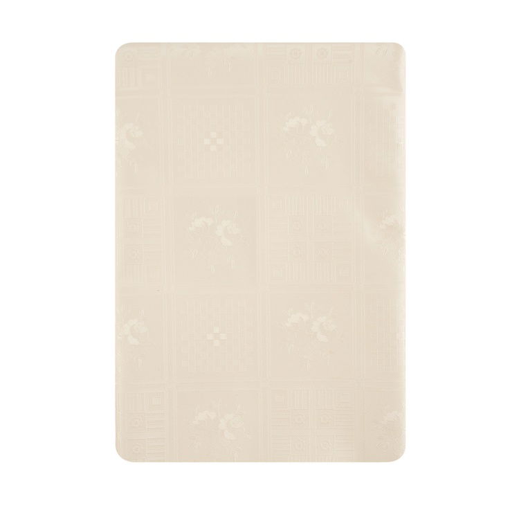  Evidea Soft Dertsiz Niş Desenli Pvc Masa Örtüsü - Krem - 140x200 cm