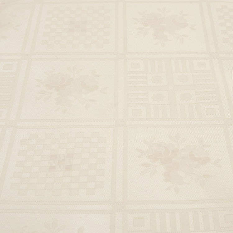  Evidea Soft Dertsiz Niş Desenli Pvc Masa Örtüsü - Krem - 140x200 cm