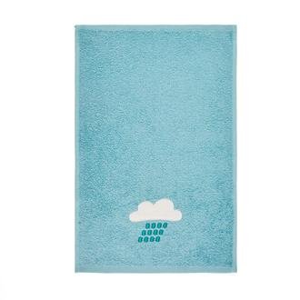 Evidea Soft Yağmur Bulutu Desenli Çocuk Havlusu - Mavi - 30x50 cm