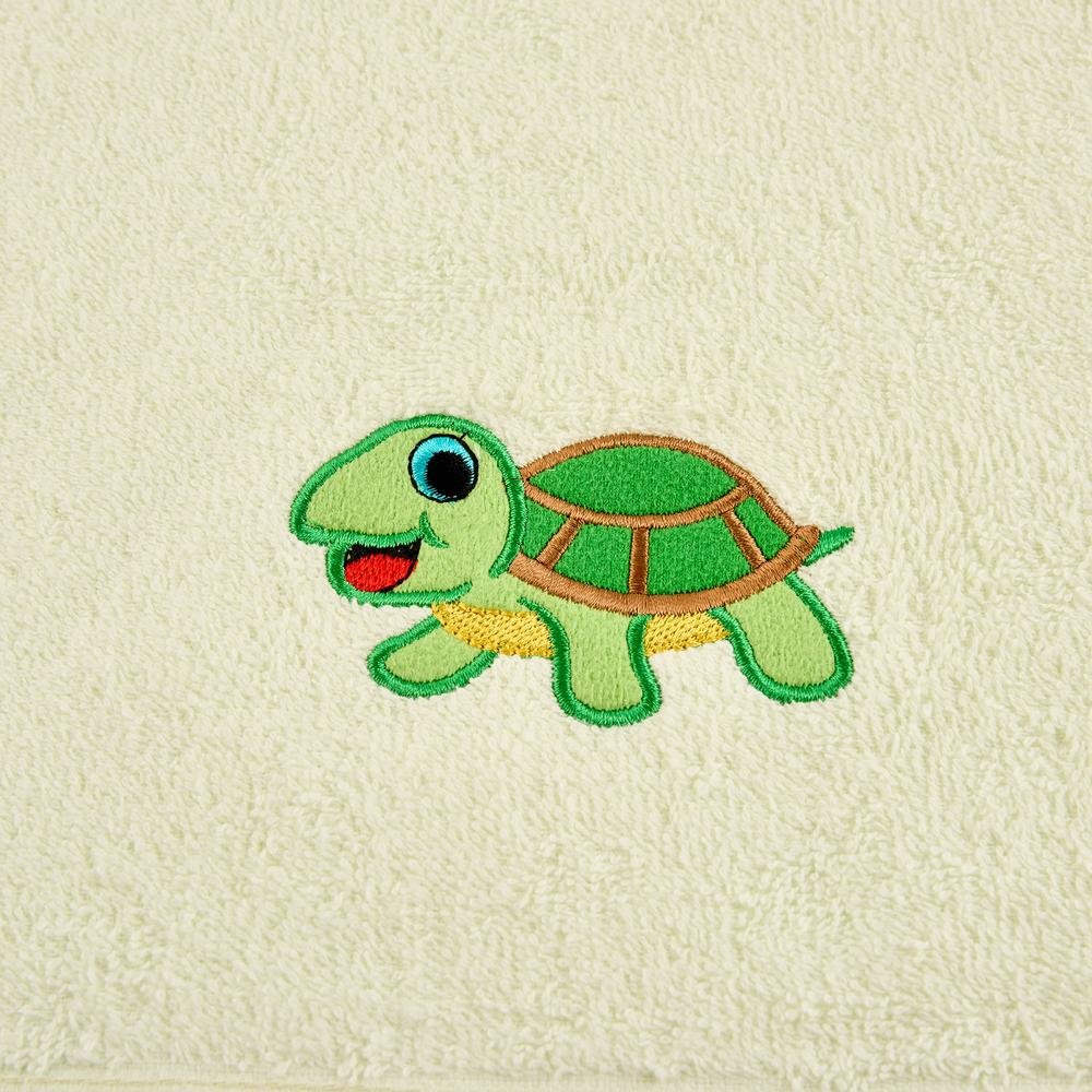  Evidea Soft Kaplumbağa Desenli Çocuk Havlusu - Mint - 40x70 cm