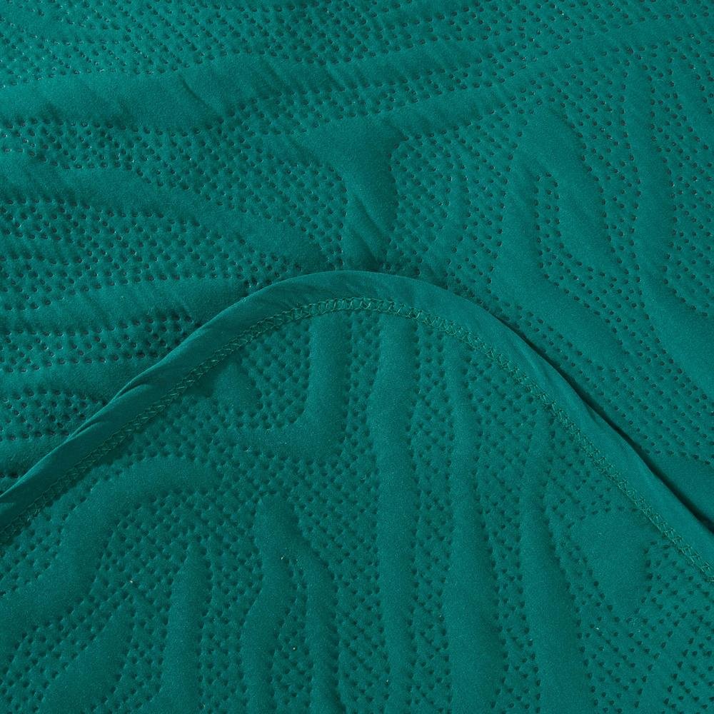  Evidea Soft Retro Çift Kişilik Yatak Örtüsü - Yeşil - 180x230 cm