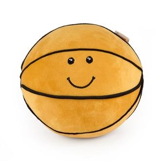 Evidea Soft Basket Topu Figürlü Yastık - Turuncu - 75x75 cm