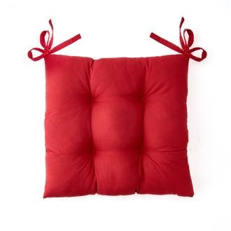 Evidea Soft Carre Sandalye Minderi - Kırmızı - 40x40 cm