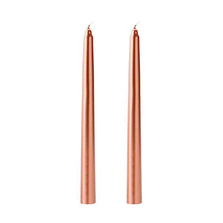  Objevi 2’li Şamdan Mumu - Bronz - 25 cm