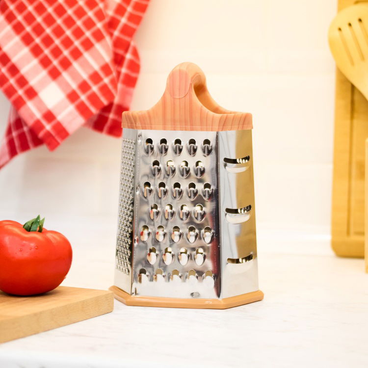  Perotti Grattugia Wood Metal Rende - Inox
