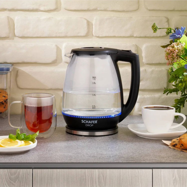  Schafer Drop Cam Kettle - Siyah - 2200 Watt