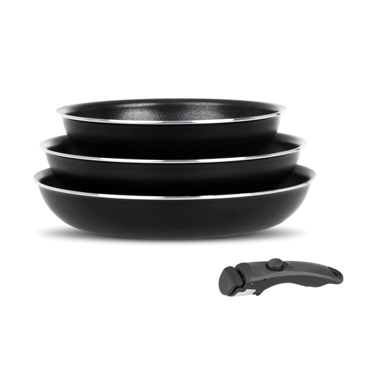  Leggno Titanium All In One 4 Parça Tava Seti - Siyah