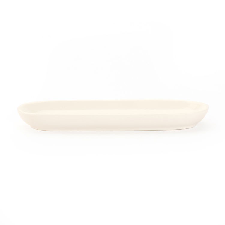  Ultraform Porselen Sunum Tabağı - Beyaz - 19x7 cm