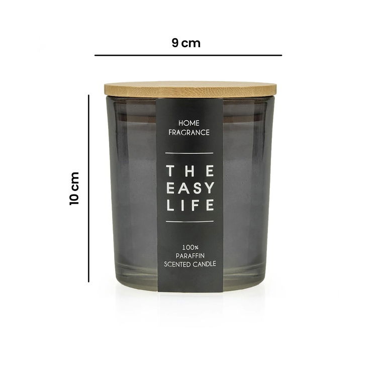  KPM Bambu Kapaklı Kokulu Mum - Siyah - 600 gr