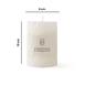  KPM Dekoratif Candle Mum - Beyaz - 10 cm