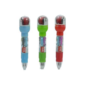 Taros Unick Color Pastel Mühürlü Kısa Çoklu Tükenmez Kalem - Asorti - 10 cm