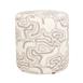  Just Home Savona Silindir Desenli Puf - Gri / Kahverengi - 42x38x38 cm