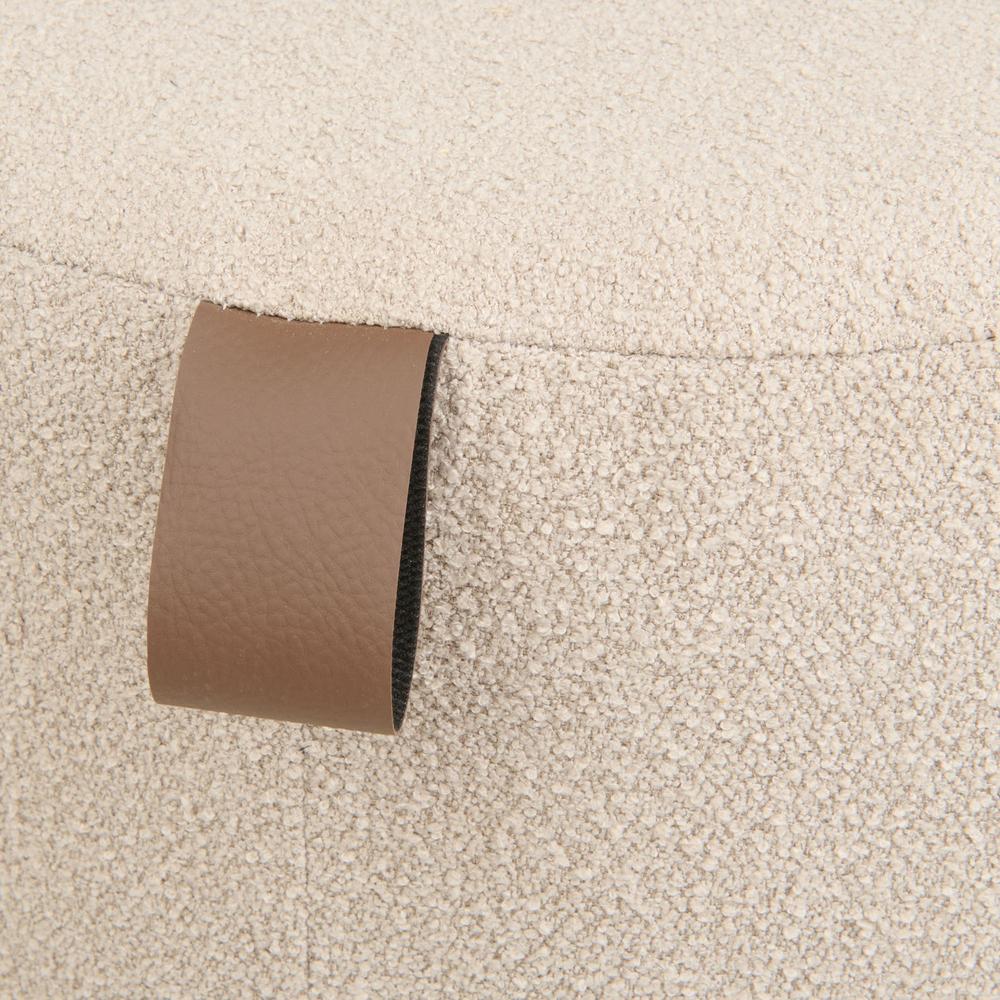  Just Home Teddy Puf - Gri - 42x38x38 cm