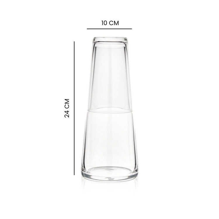  Paşabahçe Damla Logolu Başucu Sürahi - Şeffaf - 75 ml