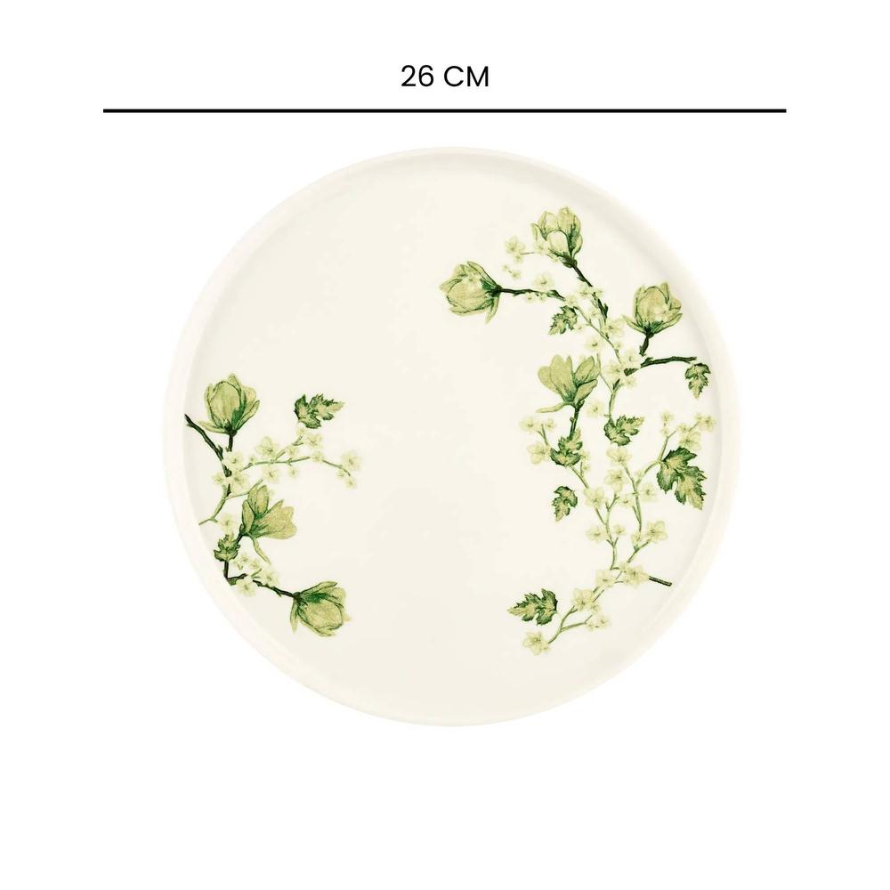  İpek Fresia Toledo Porselen Servis Tabağı - Renkli - 26 cm
