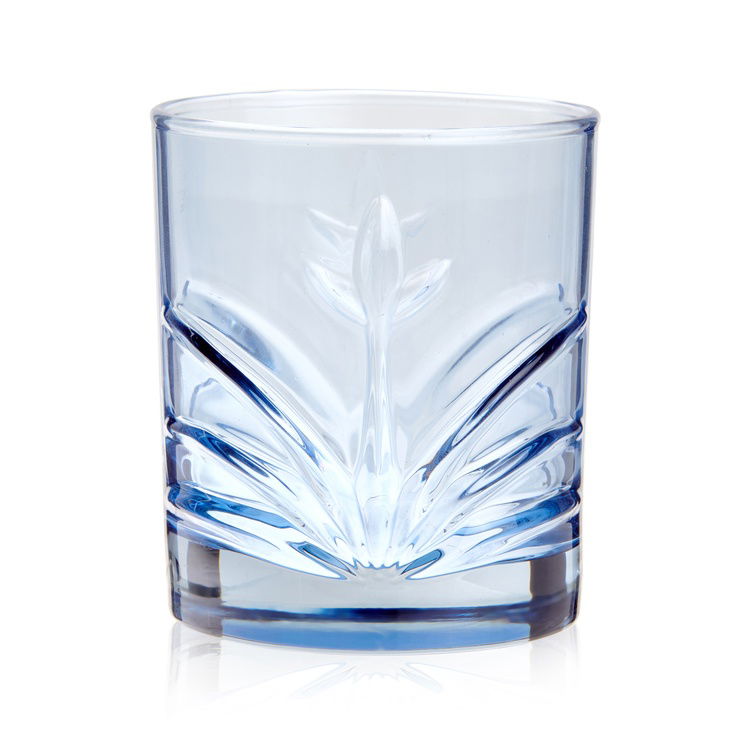  Rakle Tekli Meşrubat Bardağı - Mavi - 285 ml