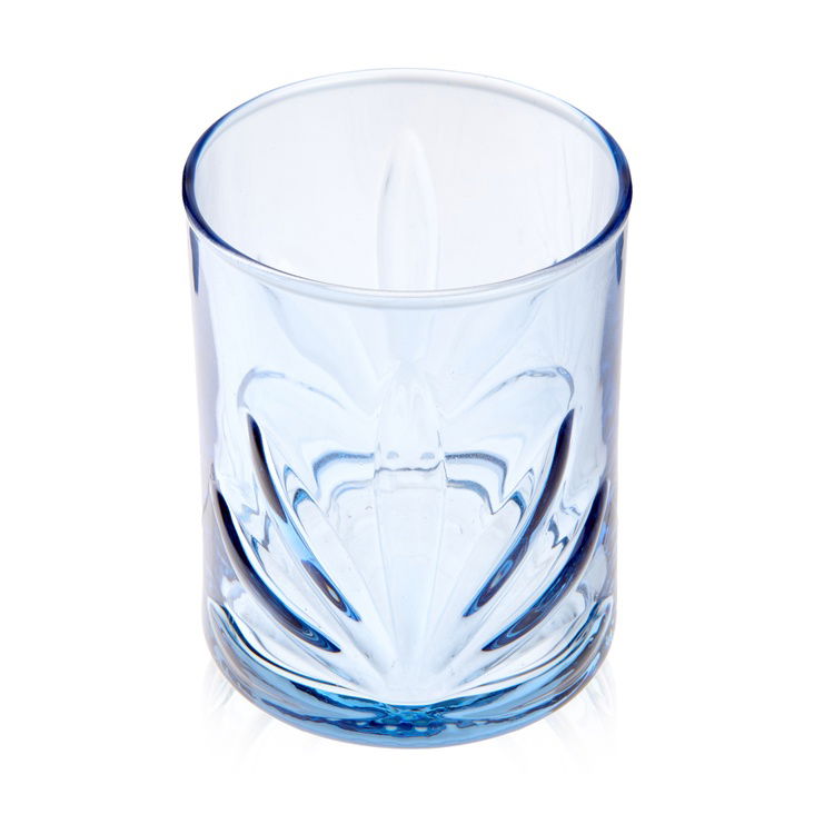  Rakle Tekli Meşrubat Bardağı - Mavi - 195 ml