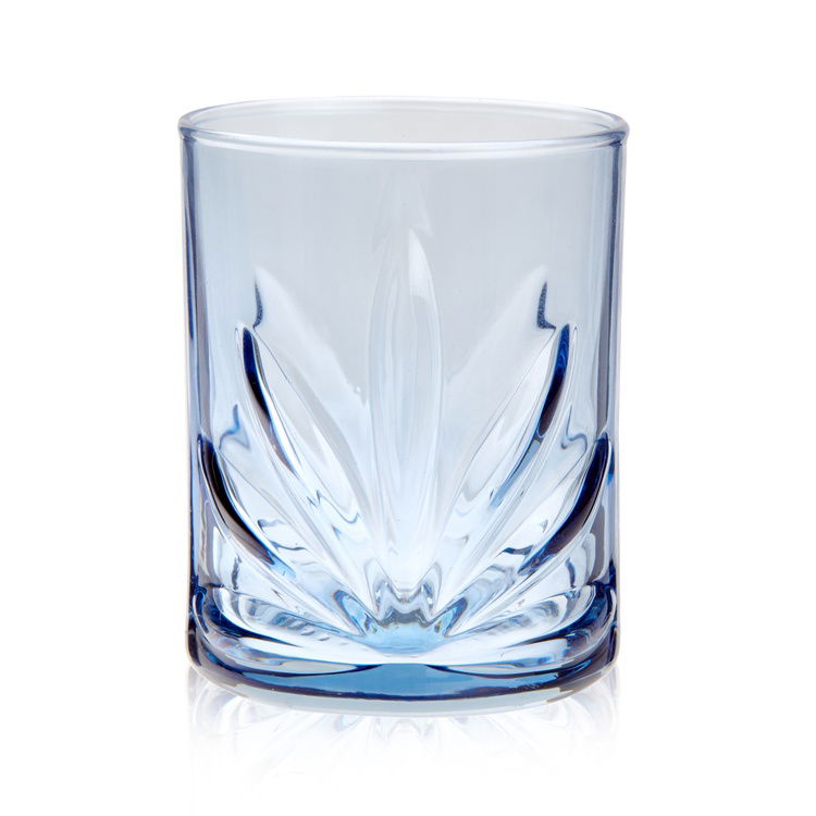  Rakle Tekli Meşrubat Bardağı - Mavi - 195 ml