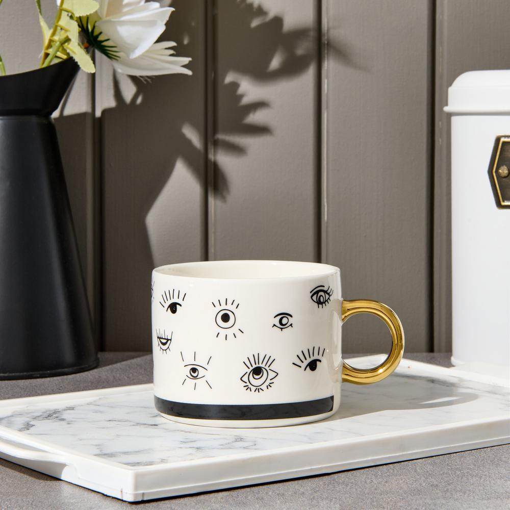  Evidea Kitchen New Bone Desenli Kupa - Renkli - 345 ml