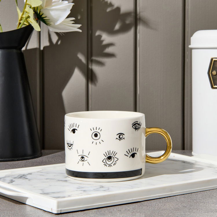  Evidea Kitchen New Bone Desenli Kupa - Renkli - 345 ml