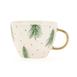  Evidea Kitchen New Bone Yaprak Desenli Kupa - Renkli - 430 ml