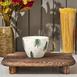  Evidea Kitchen New Bone Yaprak Desenli Kupa - Renkli - 430 ml
