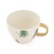  Evidea Kitchen New Bone Yaprak Desenli Kupa - Renkli - 430 ml