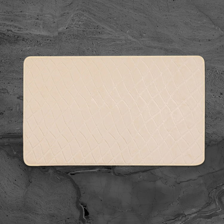  Evidea Soft Holly 2'li Banyo Paspası - Taş - 60x100 cm + 50x60 cm